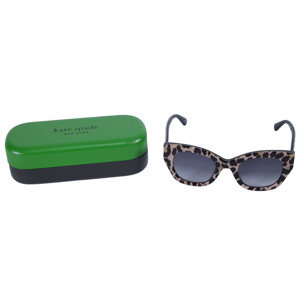 Kate Spade JALENA Cat Eye Sunglasses - Leopard/90 Dark Gradient Lenses - NWT - Picture 10 of 10